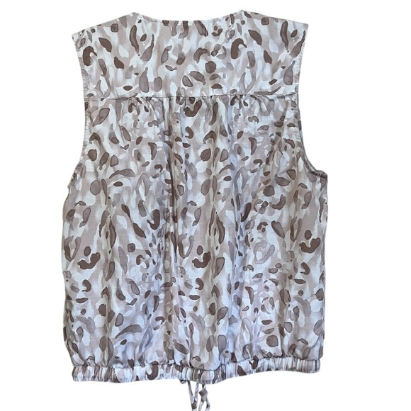 Cloth & Stone Anthropologie Sleeveless Blouse Abstract Print Size Large - Picture 3 of 8